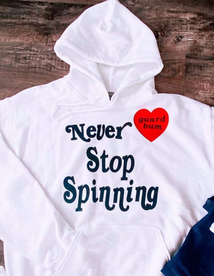 Never Stop Spinning Heart Sweatshirt